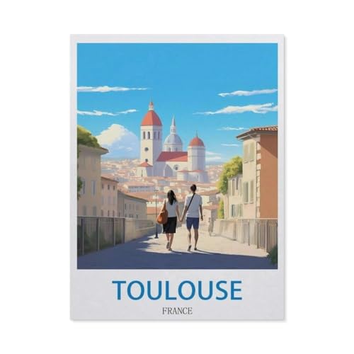 1000 Stück，Toulouse, Frankreich，Puzzle Für Erwachsene Lernspielzeug Für Kinder Kreative Spiele Unterhaltung Holz Puzzles Home Decor（75x50cm）-DZ63 von YYHMKBYY