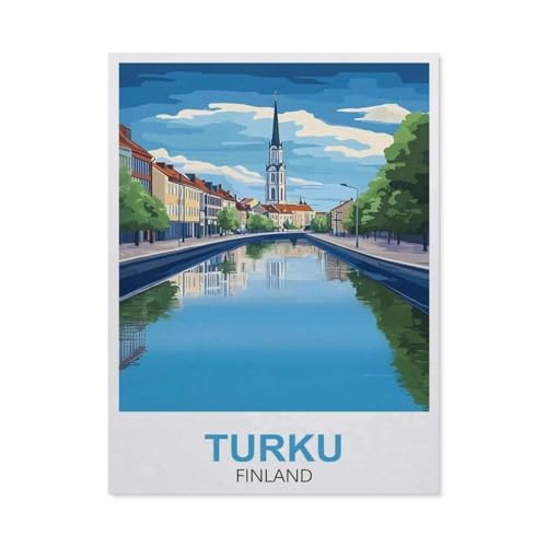 1000 Stück，Turku Finnland，Puzzle Für Erwachsene Lernspielzeug Für Kinder Kreative Spiele Unterhaltung Papier Puzzles Home Decor（38x26cm）-FC23 von YYHMKBYY