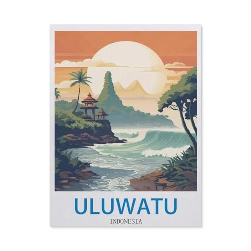 1000 Stück，Uluwatu, Indonesien，Puzzle Für Erwachsene Lernspielzeug Für Kinder Kreative Spiele Unterhaltung Papier Puzzles Home Decor（50x70cm）-ED94 von YYHMKBYY