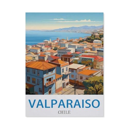 1000 Stück，Valparaiso, Chile，Puzzle Für Erwachsene Lernspielzeug Für Kinder Kreative Spiele Unterhaltung Papier Puzzles Home Decor（50x70cm）-CO22 von YYHMKBYY