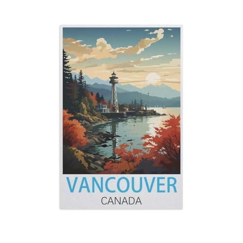 1000 Stück，Vancouver, Kanada，Puzzle Für Erwachsene Lernspielzeug Für Kinder Kreative Spiele Unterhaltung Papier Puzzles Home Decor（38x26cm）-FO70 von YYHMKBYY