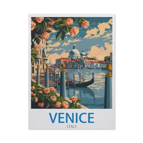 1000 Stück，Venedig, Italien，Puzzle Für Erwachsene Lernspielzeug Für Kinder Kreative Spiele Unterhaltung Holz Puzzles Home Decor（75x50cm）-CO98 von YYHMKBYY
