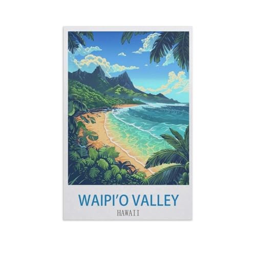 1000 Stück，Waipi'o Valley, Hawaii，Puzzle Für Erwachsene Lernspielzeug Für Kinder Kreative Spiele Unterhaltung Holz Puzzles Home Decor（75x50cm）-GB17 von YYHMKBYY