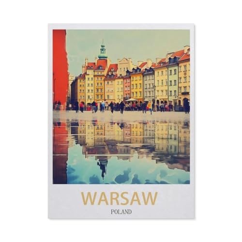 1000 Stück，Warschau, Polen，Puzzle Für Erwachsene Lernspielzeug Für Kinder Kreative Spiele Unterhaltung Papier Puzzles Home Decor（38x26cm）-EB82 von YYHMKBYY