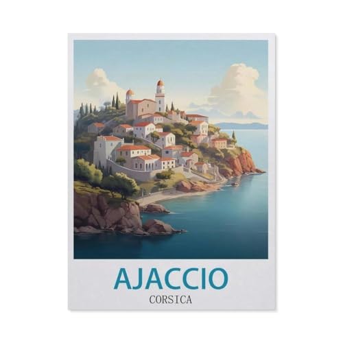 1000 Stück Puzzle，Ajaccio Korsika，Erwachsene Kinder Holz Spielzeug Lernspiel（75x50cm）-GP54 von YYHMKBYY