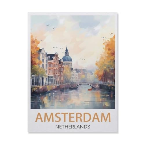1000 Stück Puzzle，Amsterdam, Niederlande，Erwachsene Kinder Holz Spielzeug Lernspiel（75x50cm）-DS1 von YYHMKBYY