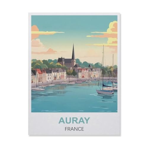 1000 Stück Puzzle，Auray Frankreich，Erwachsene Kinder Papiers pielzeug Lernspiel（50x70cm）-ER3 von YYHMKBYY