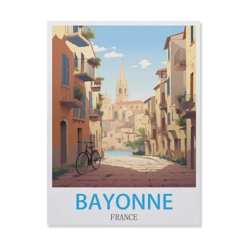 1000 Stück Puzzle，Bayonne Frankreich，Erwachsene Kinder Holz Spielzeug Lernspiel（75x50cm）-FH8 von YYHMKBYY