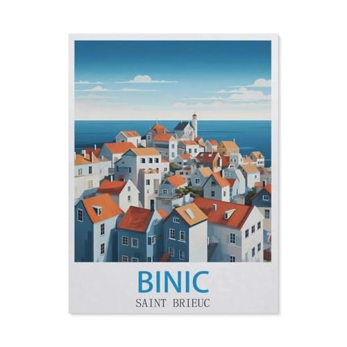 1000 Stück Puzzle，Binic Saint Brieuc，Erwachsene Kinder Papiers pielzeug Lernspiel（38x26cm）-GP52 von YYHMKBYY