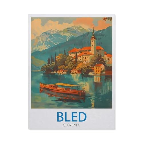 1000 Stück Puzzle，Bled, Slowenien，Erwachsene Kinder Papiers pielzeug Lernspiel（38x26cm）-CI80 von YYHMKBYY