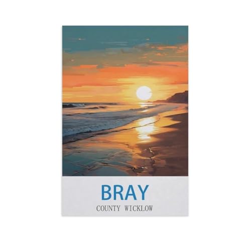 1000 Stück Puzzle，Bray County, Wicklow，Erwachsene Kinder Papiers pielzeug Lernspiel（38x26cm）-GE54 von YYHMKBYY