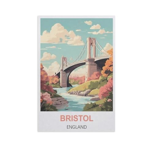 1000 Stück Puzzle，Bristol, England，Erwachsene Kinder Papiers pielzeug Lernspiel（38x26cm）-GI19 von YYHMKBYY