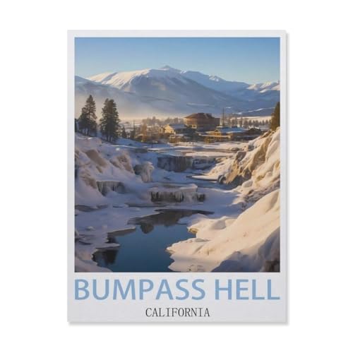 1000 Stück Puzzle，Bumpass Hell, Kalifornien，Erwachsene Kinder Holz Spielzeug Lernspiel（75x50cm）-DM14 von YYHMKBYY