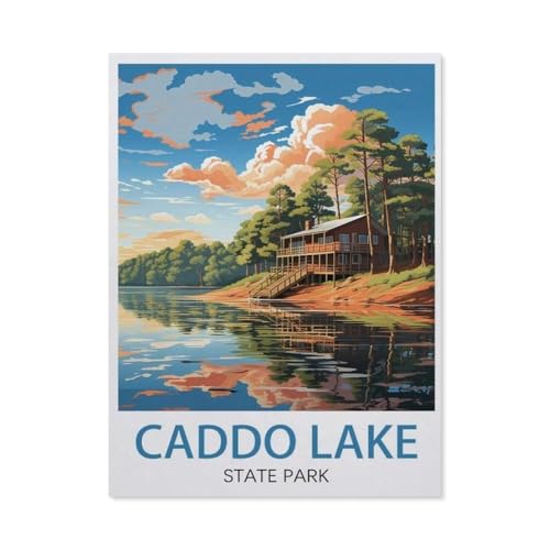 1000 Stück Puzzle，Caddo Lake State Park Texas，Erwachsene Holz Puzzles, Kinder Entdecken Sie Kreativität Wandkunst Dekor Spielzeug（75x50cm）-AL5 von YYHMKBYY
