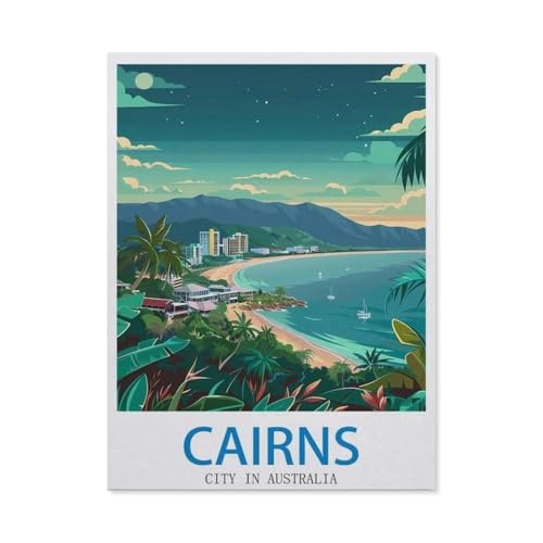 1000 Stück Puzzle，Cairns, Australien，Erwachsene Kinder Holzs pielzeug Lernspiel（75x50cm）-DG98 von YYHMKBYY
