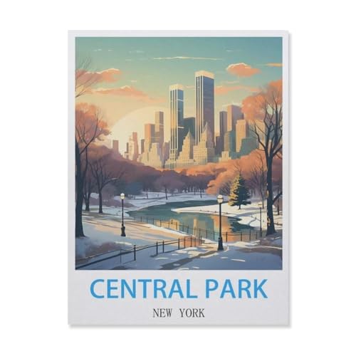 1000 Stück Puzzle，Central Park New York，Erwachsene Holz Puzzles, Kinder Entdecken Sie Kreativität Wandkunst Dekor Spielzeug（75x50cm）-FH94 von YYHMKBYY