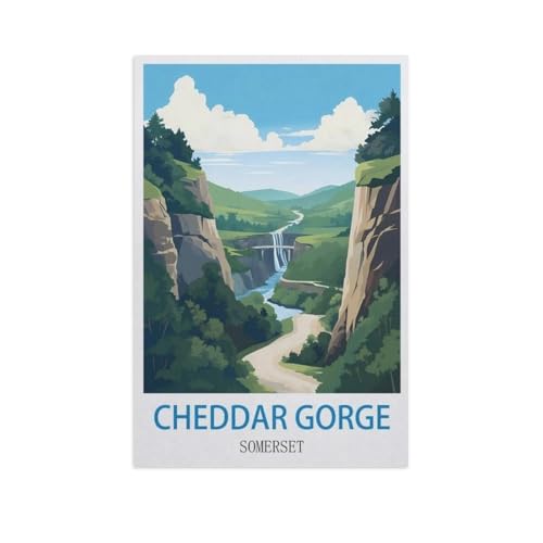1000 Stück Puzzle，Cheddar Gorge, Somerset，Erwachsene Kinder Papiers pielzeug Lernspiel（38x26cm）-FZ40 von YYHMKBYY
