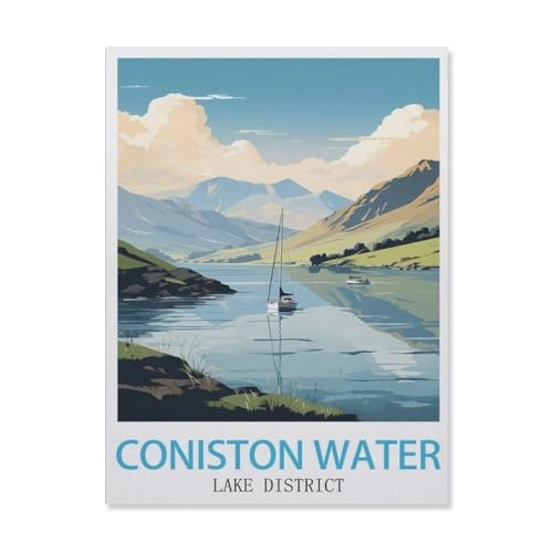 1000 Stück Puzzle，Coniston Water, Lake District，Erwachsene Kinder Holz Spielzeug Lernspiel（75x50cm）-DN60 von YYHMKBYY