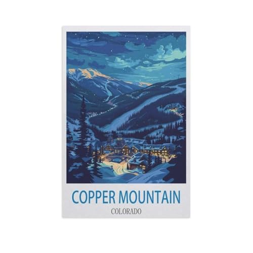 1000 Stück Puzzle，Copper Mountain, Colorado，Erwachsene Kinder Papiers pielzeug Lernspiel（38x26cm）-GC32 von YYHMKBYY