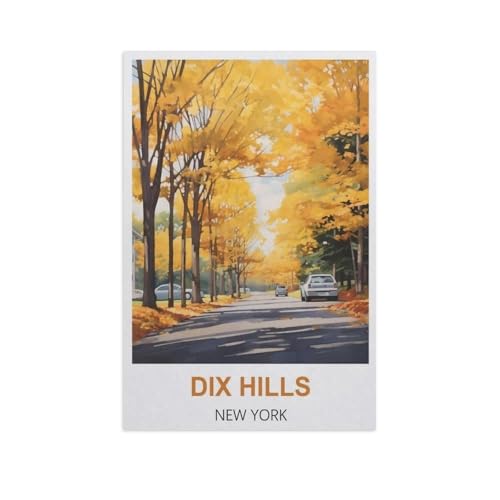 1000 Stück Puzzle，Dix Hills, New York，Erwachsene Kinder Papiers pielzeug Lernspiel（38x26cm）-GG73 von YYHMKBYY