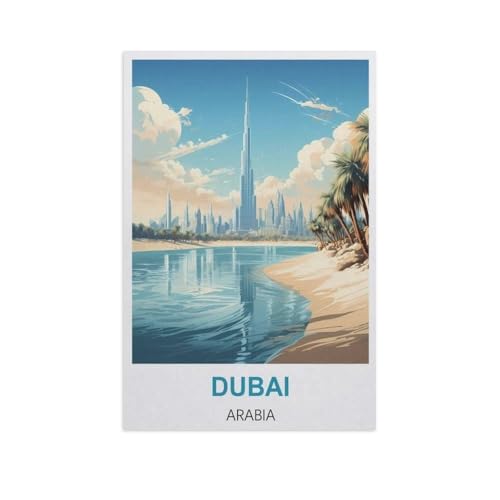 1000 Stück Puzzle，Dubai, Arabien，Erwachsene Kinder Holz Spielzeug Lernspiel（75x50cm）-GI94 von YYHMKBYY