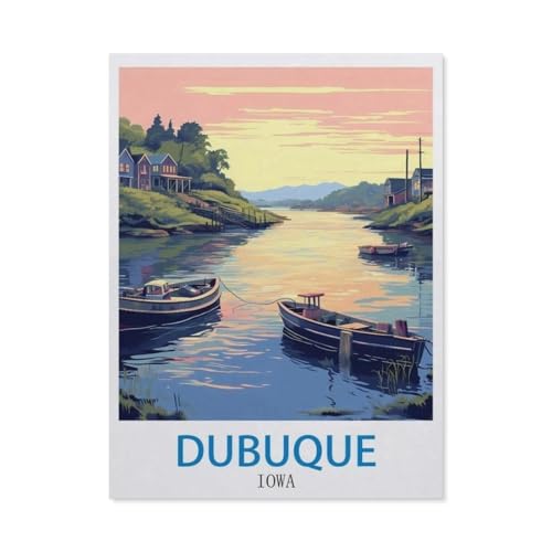 1000 Stück Puzzle，Dubuque, Iowa，Erwachsene Kinder Papiers pielzeug Lernspiel（38x26cm）-CN91 von YYHMKBYY