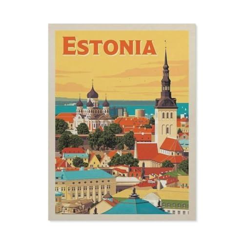1000 Stück Puzzle，Europa, Estland，Erwachsene Kinder Papier Spielzeug Lernspiel（38x26cm）-BM7 von YYHMKBYY