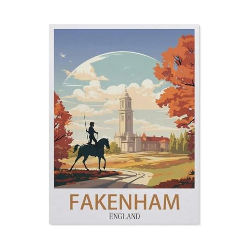 1000 Stück Puzzle，Fakenham, England，Erwachsene Holz Puzzles, Kinder Entdecken Sie Kreativität Wandkunst Dekor Spielzeug（75x50cm）-DK8 von YYHMKBYY