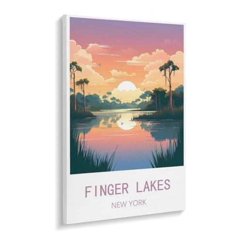 1000 Stück Puzzle，Finger Lakes，Erwachsene Kinder Papier Spielzeug Lernspiel（50x70cm）-V50 von YYHMKBYY