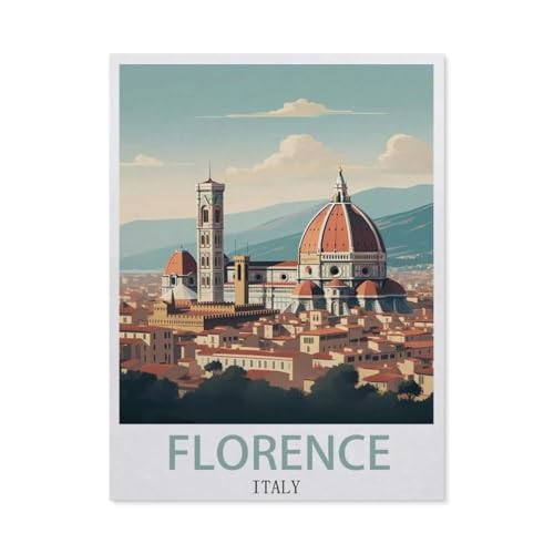 1000 Stück Puzzle，Florenz Italien，Erwachsene Kinder Holz Spielzeug Lernspiel（75x50cm）-EZ2 von YYHMKBYY