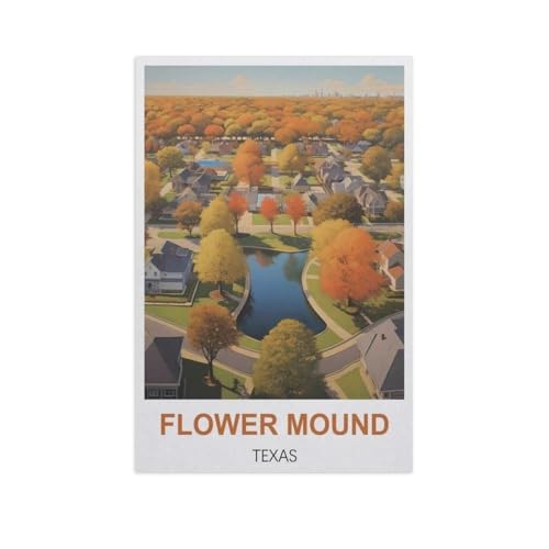 1000 Stück Puzzle，Flower Mound, Texas，Erwachsene Kinder Papiers pielzeug Lernspiel（38x26cm）-GF100 von YYHMKBYY