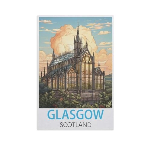 1000 Stück Puzzle，Glasgow Schottland，Erwachsene Kinder Papiers pielzeug Lernspiel（50x70cm）-FU26 von YYHMKBYY