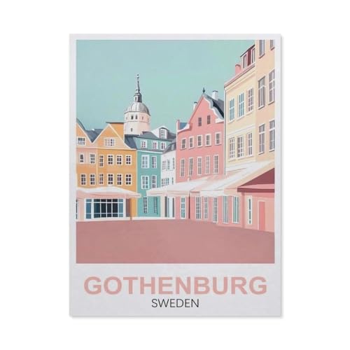1000 Stück Puzzle，Gothenburg Schweden，Erwachsene Kinder Papier Spielzeug Lernspiel（38x26cm）-FB94 von YYHMKBYY