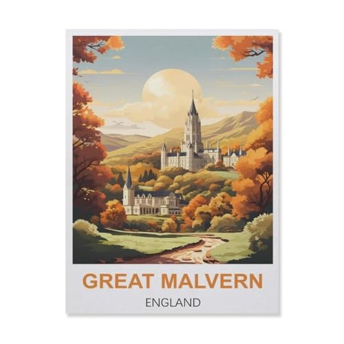 1000 Stück Puzzle，Great Malvern England，Erwachsene Kinder Holz Spielzeug Lernspiel（75x50cm）-FG35 von YYHMKBYY