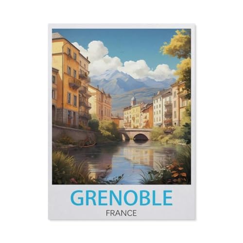 1000 Stück Puzzle，Grenoble Frankreich，Erwachsene Kinder Papier Spielzeug Lernspiel（38x26cm）-AL65 von YYHMKBYY