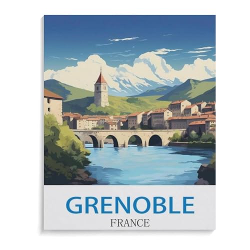 1000 Stück Puzzle，GrenobleFrankreich，Erwachsene Kinder Papier Spielzeug Lernspiel（38x26cm）-I93 von YYHMKBYY