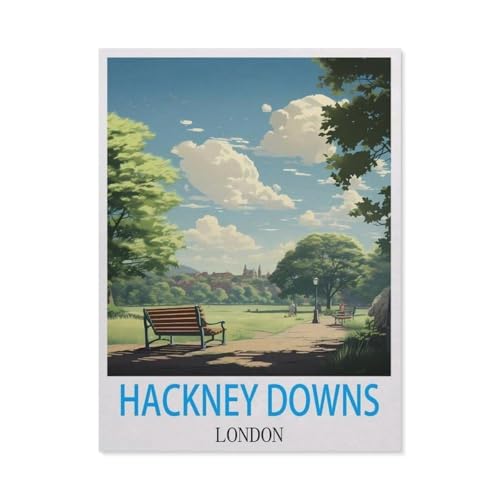 1000 Stück Puzzle，Hackney Downs, London，Erwachsene Kinder Holz Spielzeug Lernspiel（75x50cm）-DI49 von YYHMKBYY