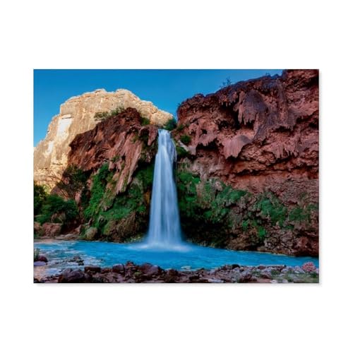 1000 Stück Puzzle，Havasupai Falls, Arizona，Erwachsene Kinder Holz Spielzeug Lernspiel（75x50cm）-AT58 von YYHMKBYY