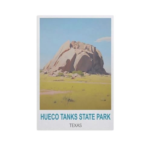 1000 Stück Puzzle，Hueco Tanks State Park, Texas，Erwachsene Kinder Papiers pielzeug Lernspiel（38x26cm）-GH46 von YYHMKBYY
