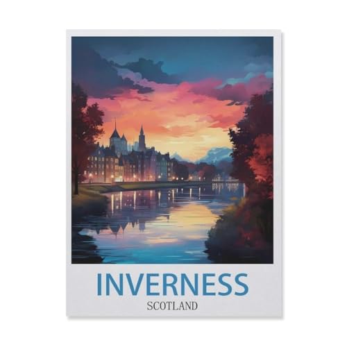 1000 Stück Puzzle，Inverness Schottland，Erwachsene Kinder Papiers pielzeug Lernspiel（38x26cm）-GL14 von YYHMKBYY