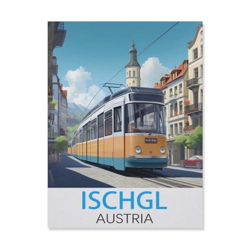 1000 Stück Puzzle，Ischgl, Österreich，Erwachsene Holz Puzzles, Kinder Entdecken Sie Kreativität Wandkunst Dekor Spielzeug（75x50cm）-FL62 von YYHMKBYY