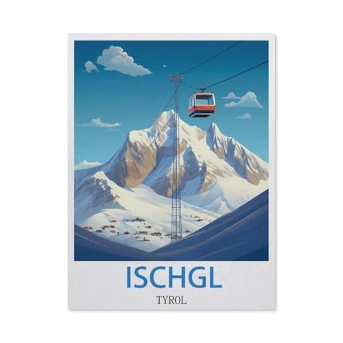 1000 Stück Puzzle，Ischgl, Tirol，Erwachsene Kinder Papiers pielzeug Lernspiel（38x26cm）-DJ20 von YYHMKBYY