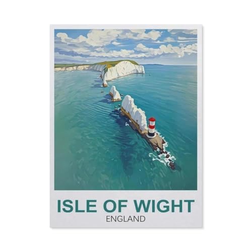 1000 Stück Puzzle，Isle of Wight England，Erwachsene Kinder Holz Spielzeug Lernspiel（75x50cm）-EZ75 von YYHMKBYY