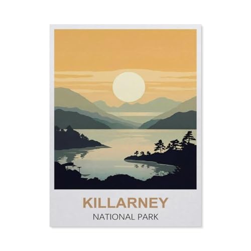 1000 Stück Puzzle，Killarney Nationalpark, Irland，Erwachsene Kinder Holz Spielzeug Lernspiel（75x50cm）-DH73 von YYHMKBYY