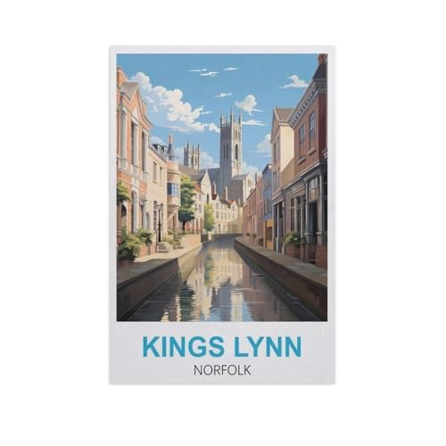 1000 Stück Puzzle，Kings Lynn Norfolk，Erwachsene Kinder Papier Spielzeug Lernspiel（38x26cm）-GK43 von YYHMKBYY