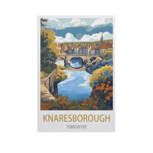 1000 Stück Puzzle，Knaresborough, Yorkshire，Erwachsene Papier Puzzles, Kinder Entdecken Sie Kreativität Wandkunst Dekor Spielzeug（50x70cm）-FY9 von YYHMKBYY
