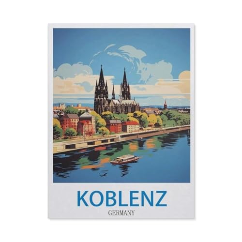 1000 Stück Puzzle，Koblenz, Deutschland，Erwachsene Kinder Holz Spielzeug Lernspiel（75x50cm）-DY61 von YYHMKBYY