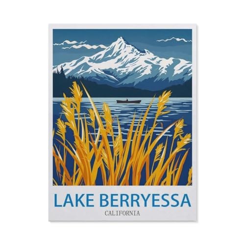 1000 Stück Puzzle，Lake Berryessa, Kalifornien，Erwachsene Kinder Holz Spielzeug Lernspiel（75x50cm）-DG100 von YYHMKBYY