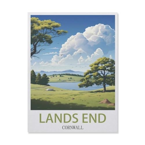 1000 Stück Puzzle，Land's End Cornwall，Erwachsene Kinder Holz Spielzeug Lernspiel（75x50cm）-FJ30 von YYHMKBYY
