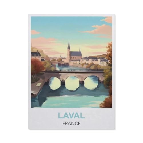 1000 Stück Puzzle，Laval, Frankreich，Erwachsene Kinder Holz Spielzeug Lernspiel（75x50cm）-EL81 von YYHMKBYY